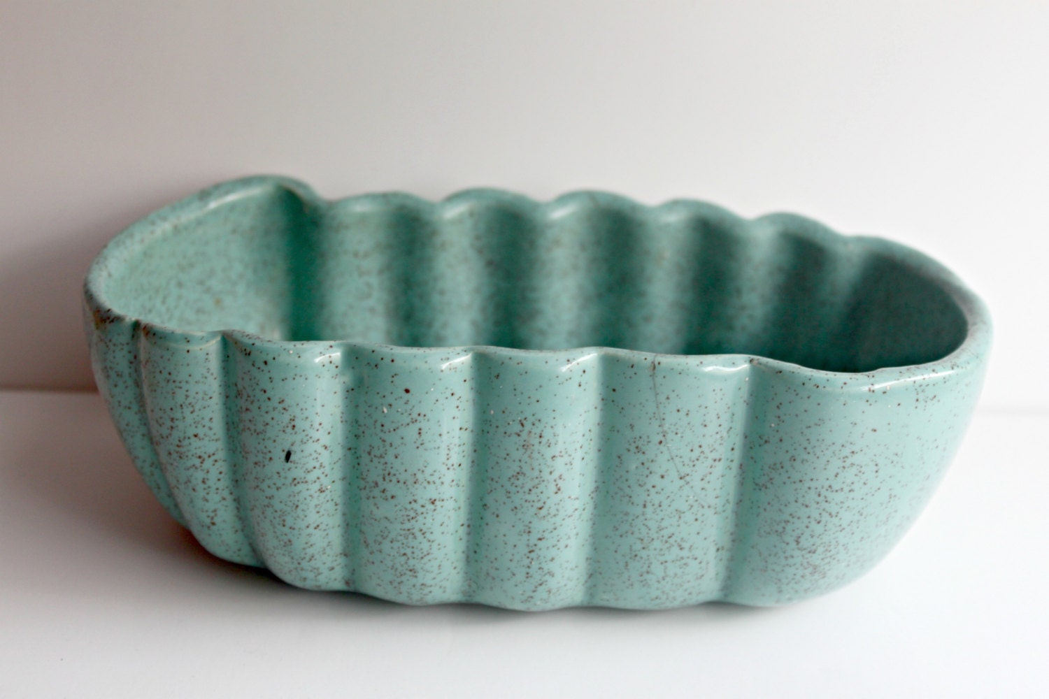 Light turquoise speckled UpCo Planter
