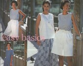 Simplicity 8299 Misses Split Skirt and Tops Uncut Sewing Pattern