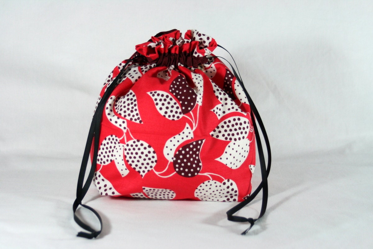 Two at a time Sock Bag for Knitting or Crochet Project