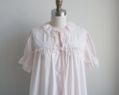 Barbizon Pink Nightgown - 50s Pastel Pink and Lace Girly Sleepwear