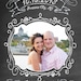 Chalkboard Doodle Wedding Save the Date Magnets or Cards