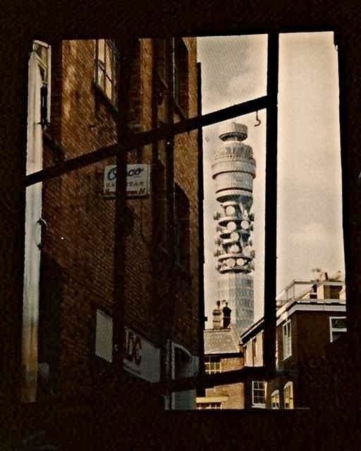 Unusual London Surreal BT Tower View Retro Sci Fi Future City Skyscraper - Pop Industrial City Architecture Photography 5" x 7" Photo Print