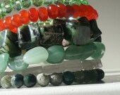 Military Green Bracelet, Stone Bracelet, Camo, Camouflage, Army Green, Ready To Ship, Arm Candy, Summer Jewelry