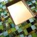 Mosaic Frame: Stained Glass, Wall Art, Frame with Mirror, Green, Yellow