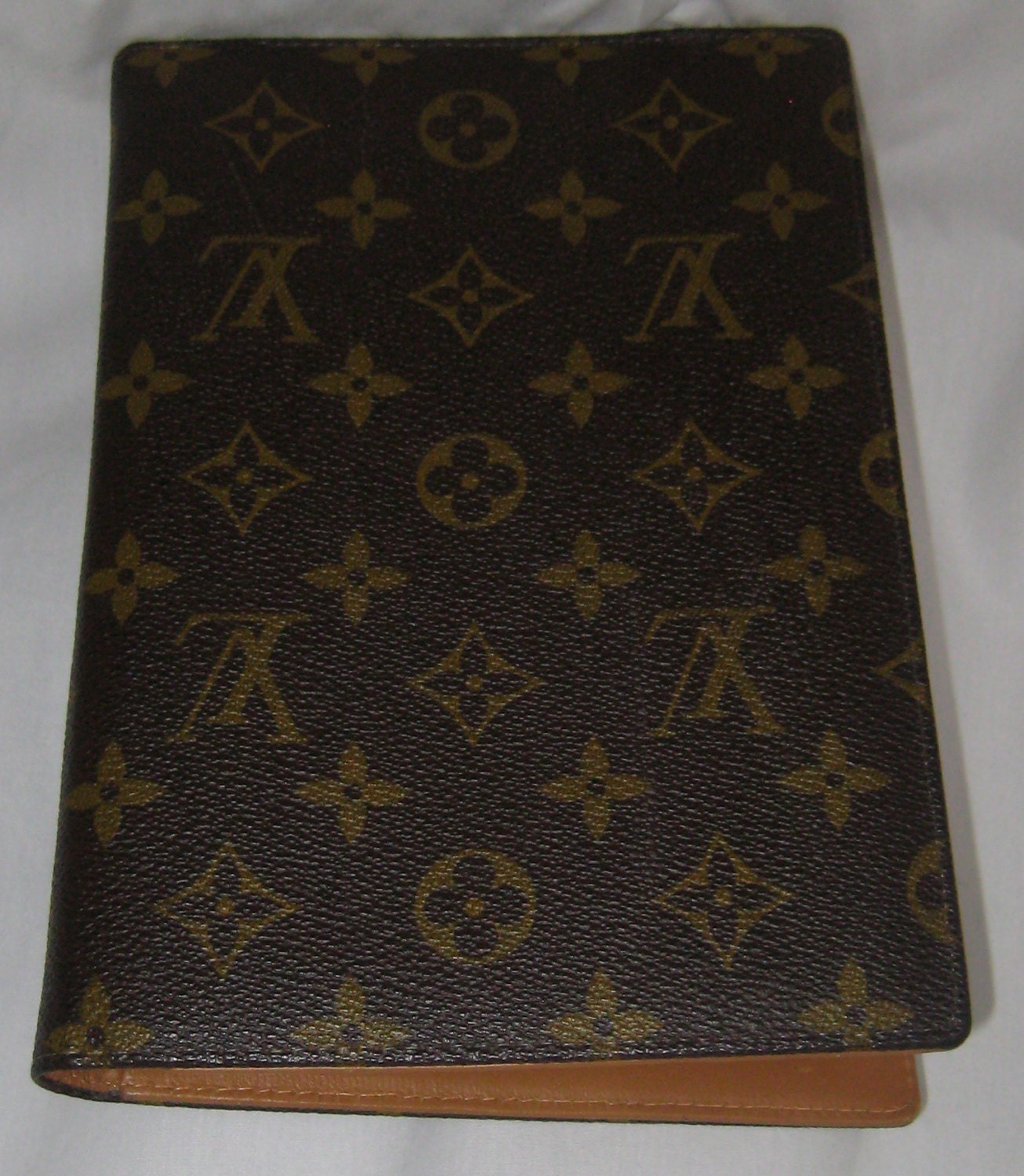 vtg LOUIS VUITTON for saks fifth avenue 1970s daybook cover notebook