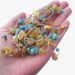 Multi Strand Necklace Yellow Sky Blue Teal Turquoise Jewelry Beach Style Necklace Blue Honey Baltic Amber Sea Finds Summer Fashion Jewelry