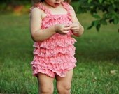 MEMORIAL DAY SALE Lace Baby Romper - Other Colors Available