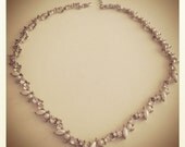 Vintage Pearl And Rhinestone Necklace
