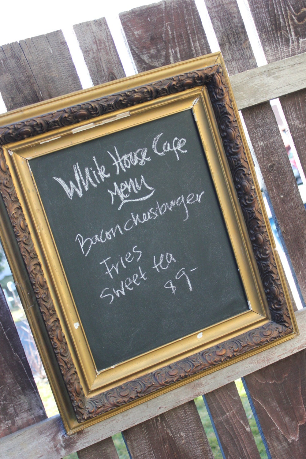 Ornate Baroque Antique Frame Chalkboard 25X29
