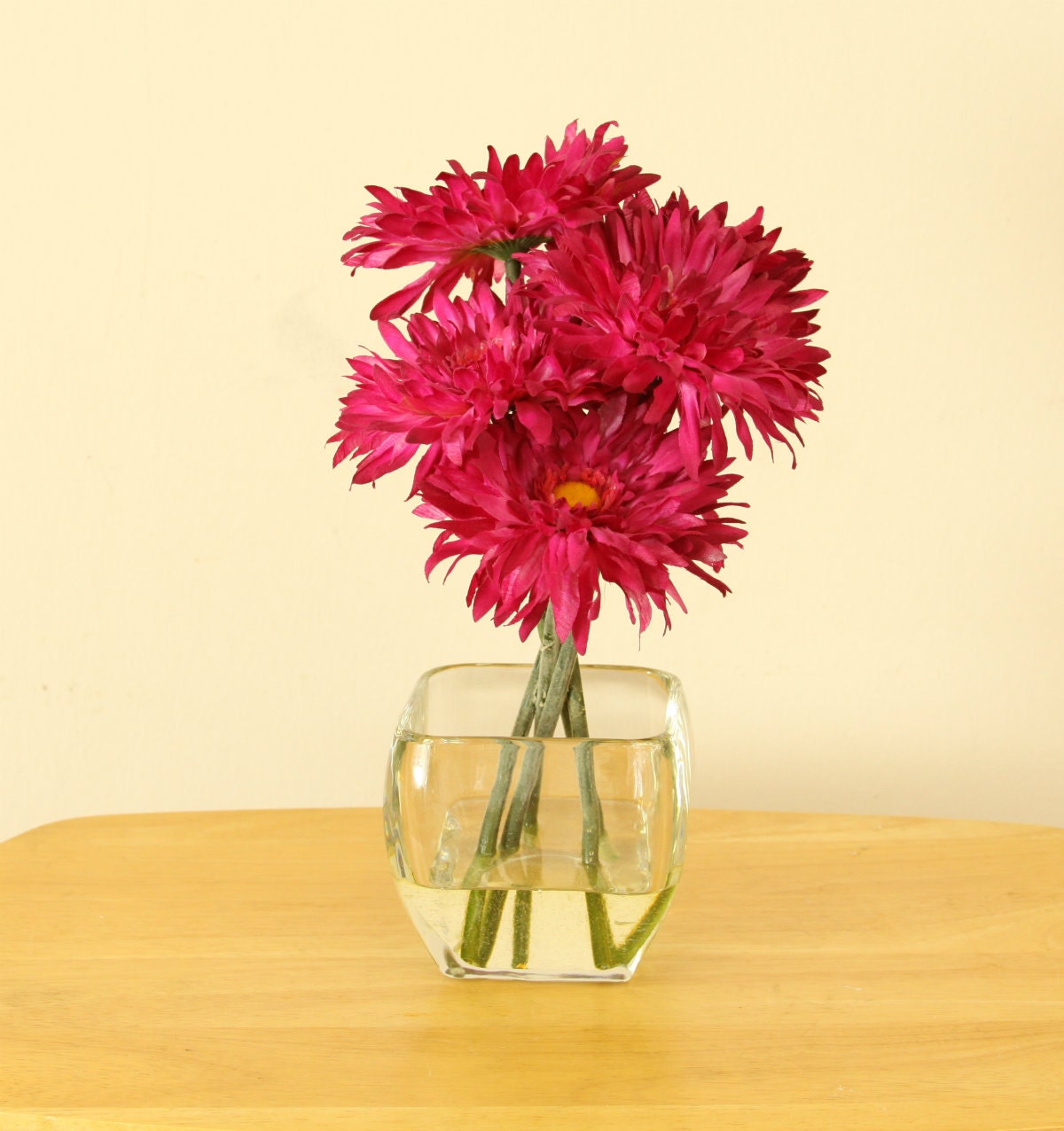 Bright Red Silk Floral Centerpiece // Floral Silk Centerpiece // Red Centerpiece // Mother's Day