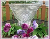PUNCH BOWL Cut Glass VINTAGE