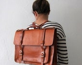 Backpack leather satchel (Handmade to order, take 25 days to be made plus shipping ETA)