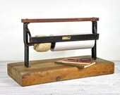 Vintage Industrial Paper Roll Cutter