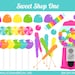 Sweet Shop 1 Clipart - Digital Clip Art Graphics for Personal or Commercial Use