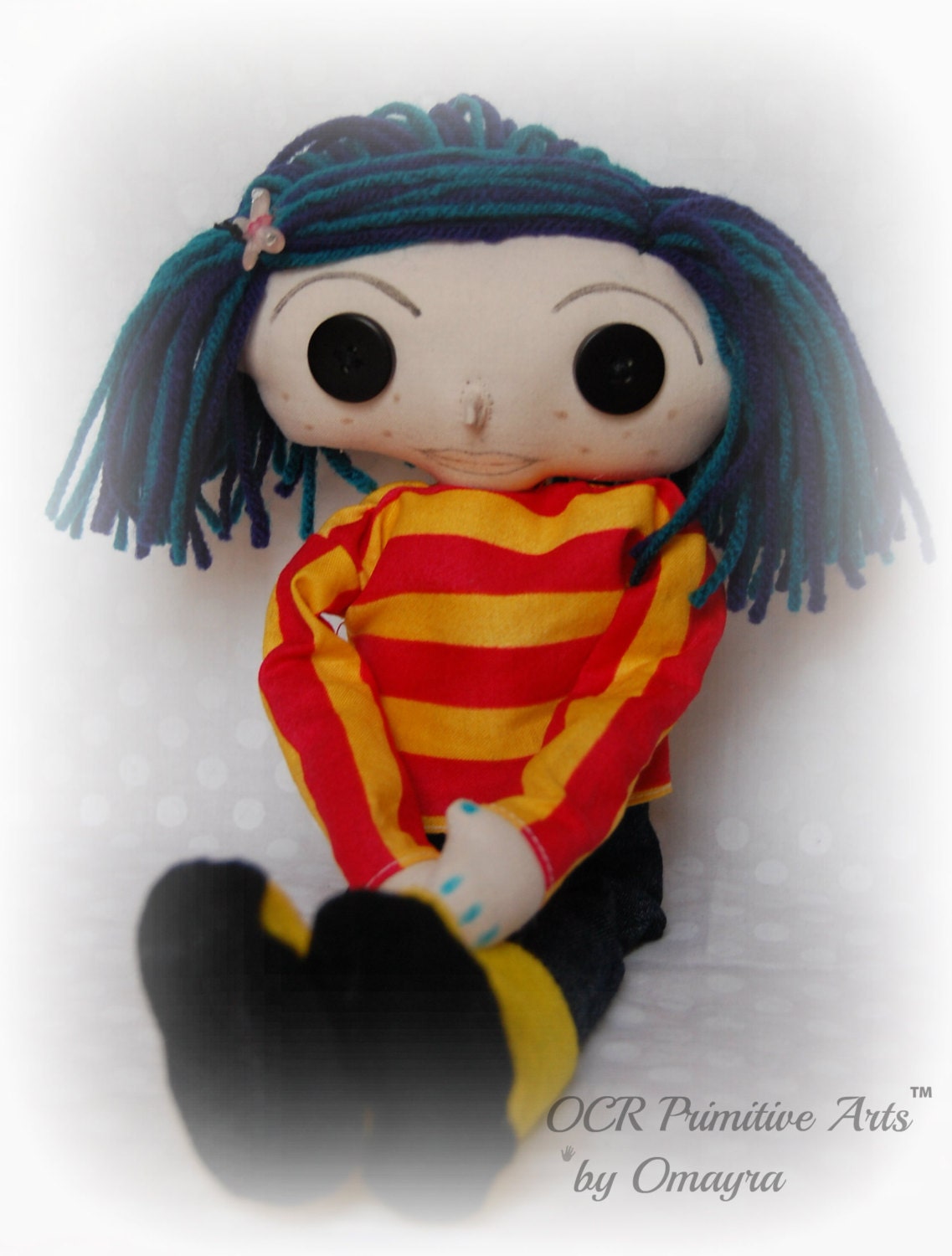 Coraline Button Eye Doll Inspired by one of my favorite literary figures - Coraline Jones