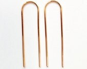 Arc Earrings Long (rose gold filled wire)