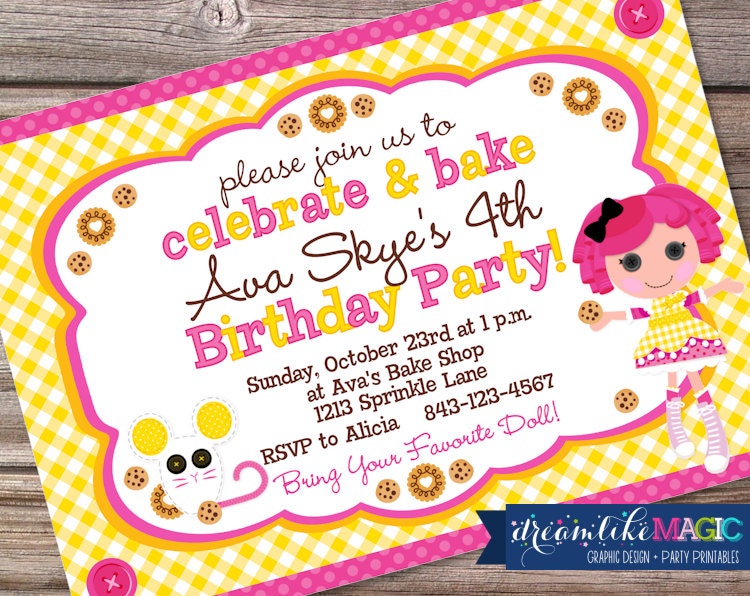 Printable Party Invitation-Crumbs Sugar Cookie Design Il_170x135
