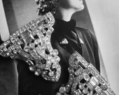 Vintage Art Deco Dress Fur Clips c1930