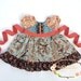 Aria Tuxedo Ruffle Dress Sewing Pattern - 3m-8, and doll