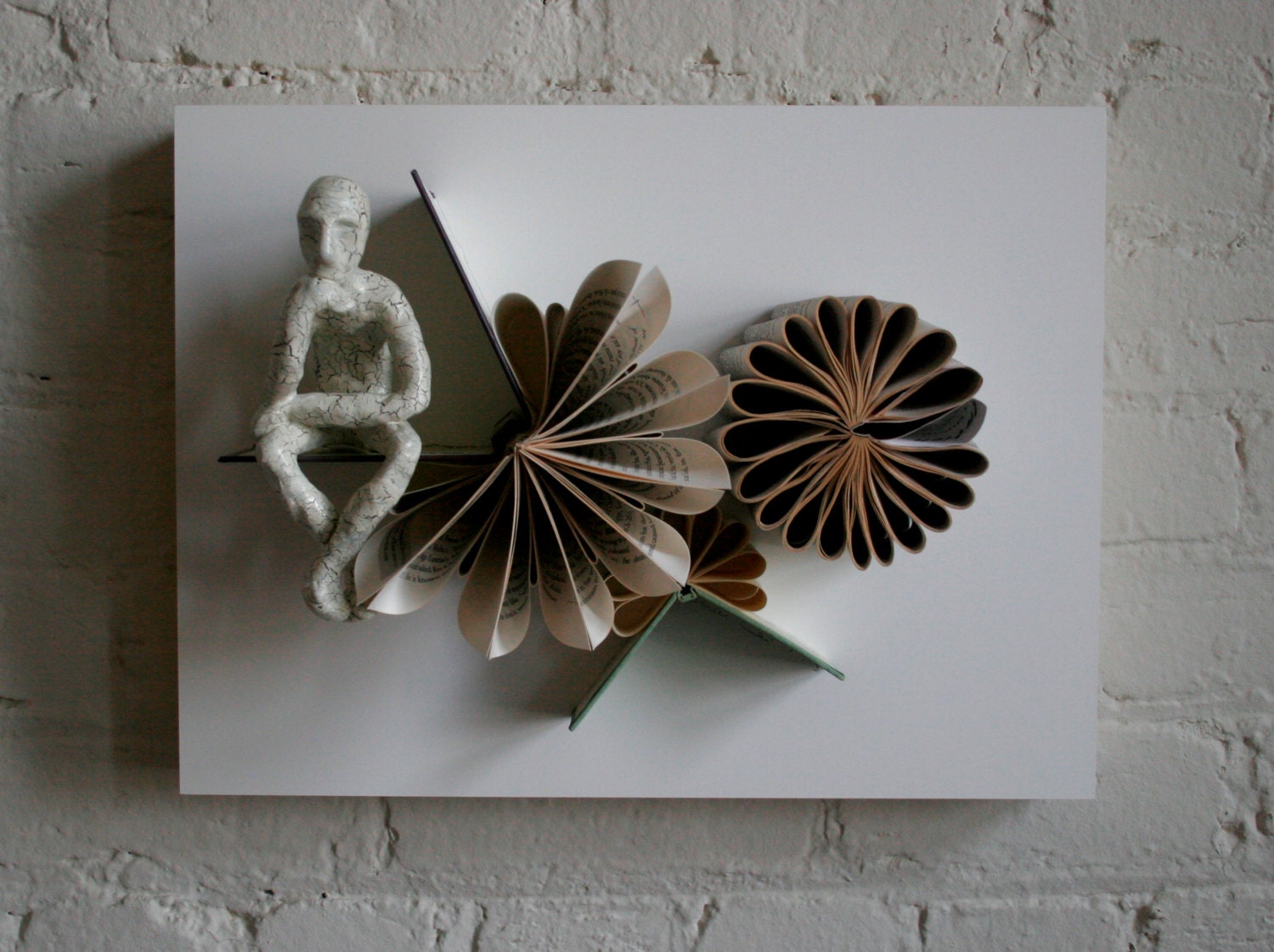 Thinker with Triple Blossoms (Original Sculpture)