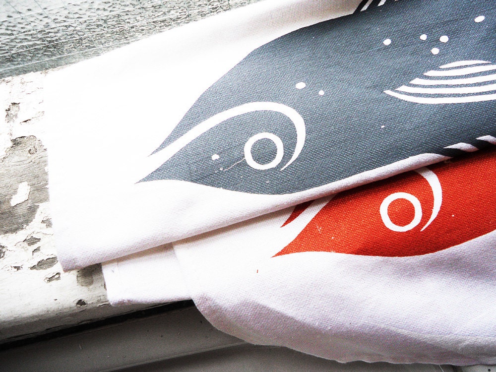 Two Fish Tea Towel