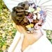 THREE handmade silk butterfly hair clips . the butterfly house . your choice . whimsical and enchanting