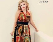 Guadalupe Virgin Mary  Halter Dress / Rockabilly Guadalupe Dress Mexican virgin Dress