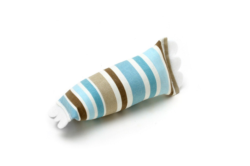 Small ModKicker Catnip Cat Toy (Spa Stripes)