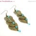 SUMMER SALE India earrings with blue crystals - medium to large, long, dangle chandeliers