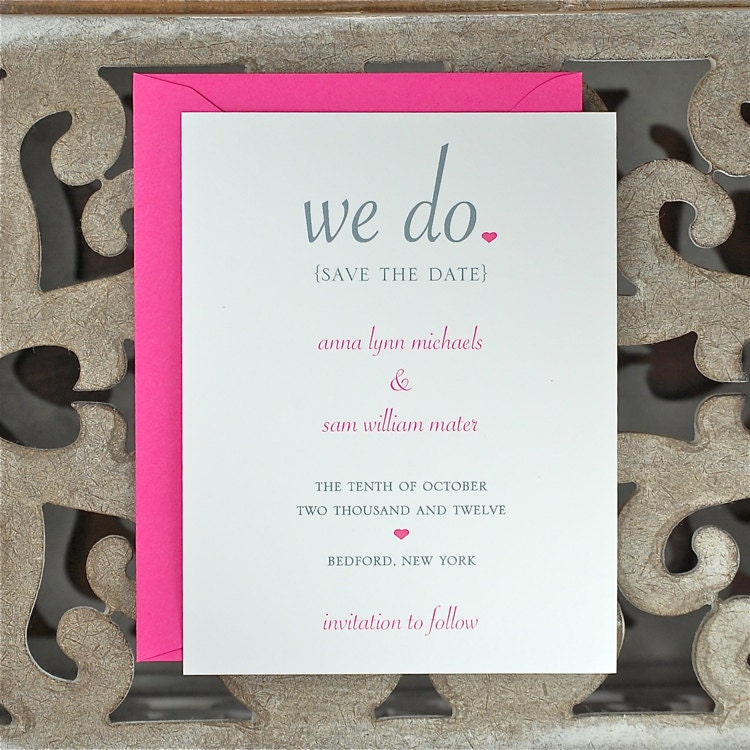 Save The Dates, Wedding Save The Dates, Save The Date Set - We Do