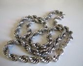 Vintage Interwoven Silver Chain