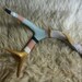 Handpainted Antler in Stripes - Gold, Mint, Navy, Nude, White