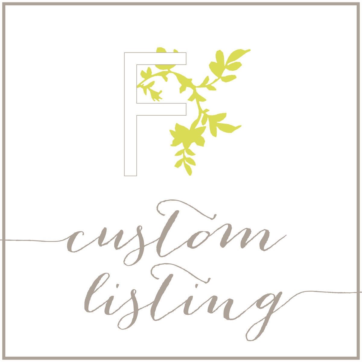 Custom Listing - Louisa0217