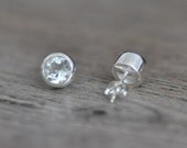 Green Quartz and Sterling Silver Earrings