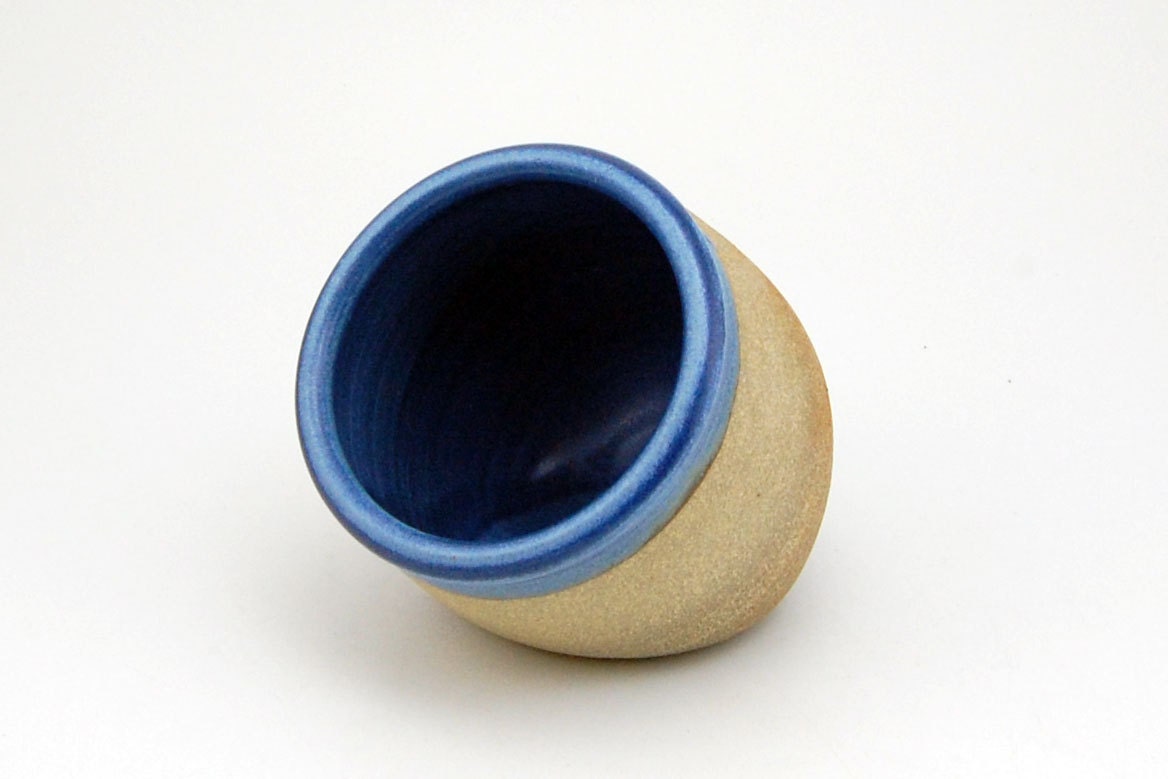 Blue Ceramic Salt Pig