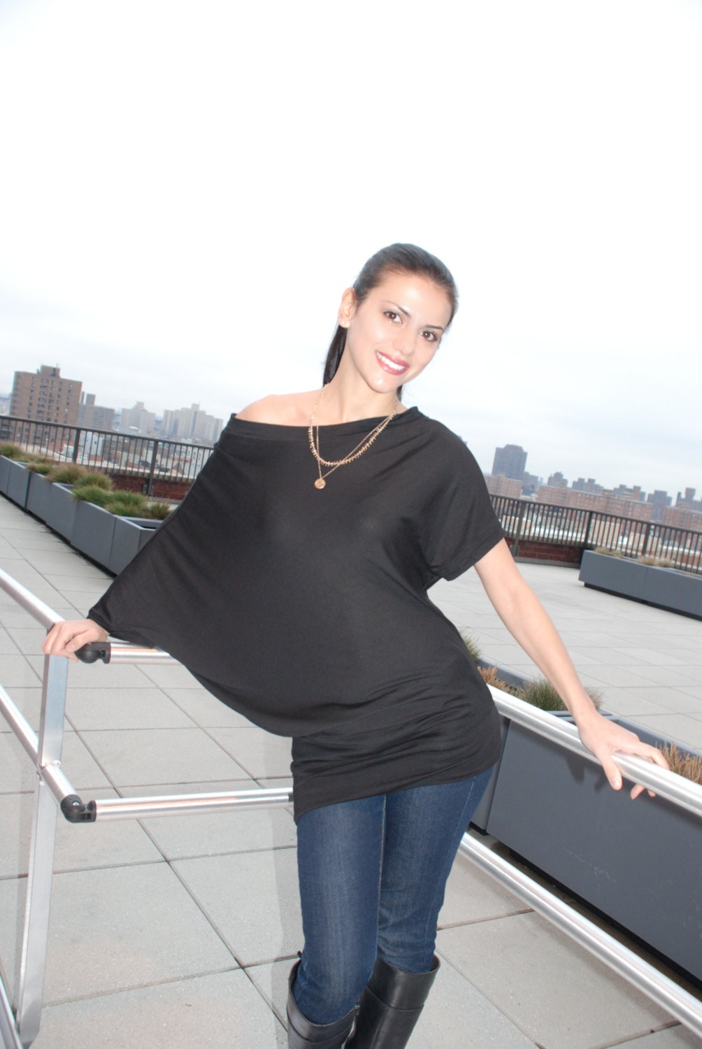 Asymmetric Oversized Party Tunic - Free US Shipping - Donation to UNICEF - Item MM - TU13-3B3