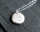 Mother and Child Pebble Necklace Recycled Eco-Friendly