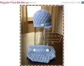 ON SALE Textured Hat and Diaper Cover Crochet Pattern SET - Hamilton - 405, 715