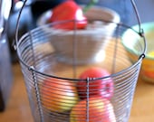 French 1940s wirework basket