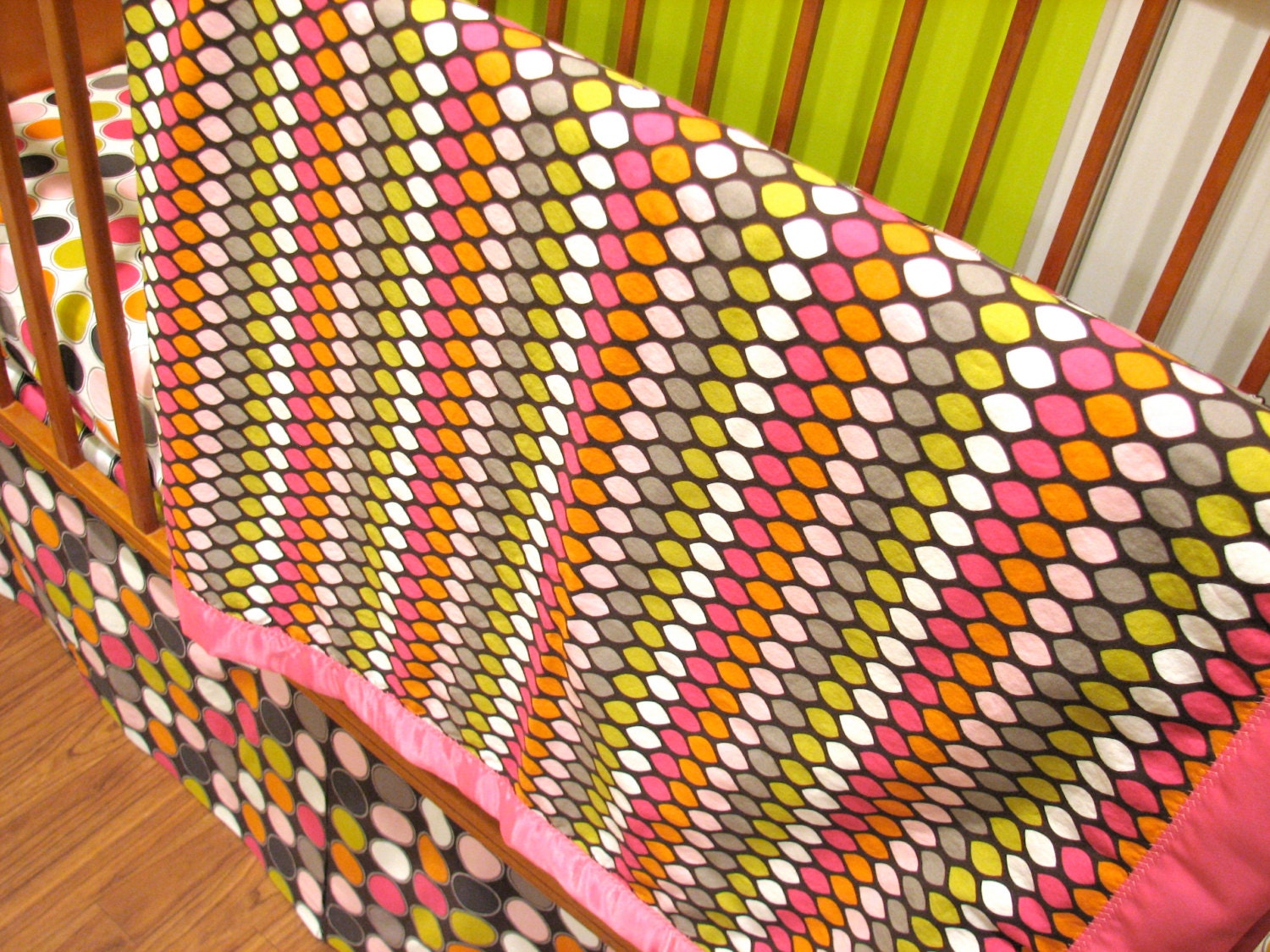 Geometric Modern Crib Blanket
