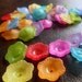 Lucite Flower Beads Bright Assortment 12mm X 4mm (Item Number BF124)
