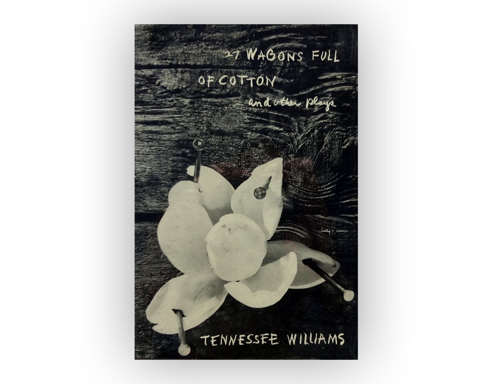 Alvin Lustig book jacket design, 1953. "27 Wagons Full Of Cotton And Other Plays" by Tennessee Williams