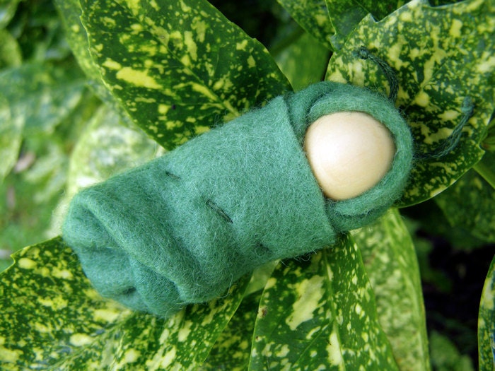 Felt Caterpillar - Handmade in Australia - A Waldorf inspired little grub, wrapped snuggly in natural hand dyed felt.
