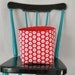 Fabric Basket organiser Large size White flower