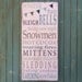 Winter Fun with Bunting Typography Word Art Sign - Limited Edition