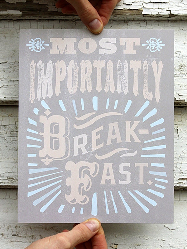 BREAKFAST Print - 8x10