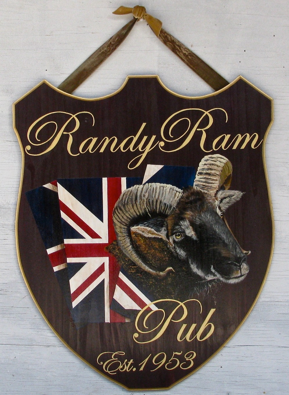 custom pub sign reataurant family farmers market