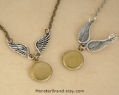 Tiny Golden Snitch Locket Necklace, Harry Potter Jewelry