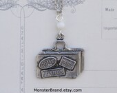 The World Traveler Luggage Necklace, European Travel Jewelry