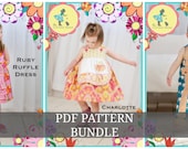 PDF PATTERN Three Pattern Bundle - Original Paper Printed Sewing Patterns by The Cottage Mama